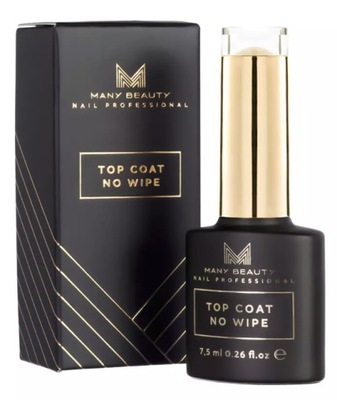 TOP DO LAKIERÓW HYBRYDOWYCH BEZ PRZEMYWANIA MANY BEAUTY TOP COAT NO WIPE UV