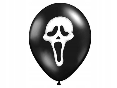 Balony na Halloween Maska Krzyk 1 szt. 30 cm