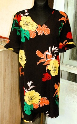 PAPAYA sliczna sukienka w kwiaty r 46-50
