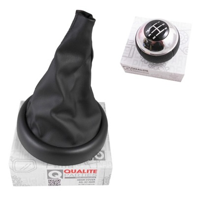 Шкіряний ручка перемикання передач + чохол mini cooper one r50 r52 r53 5 передач фото №1