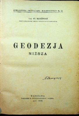 Geodezja niższa 1928 r.