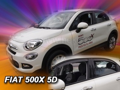 DEFLECTORES HEKO FIAT 500X DE 5 PUERTAS DE 2015 4 PIEZAS  