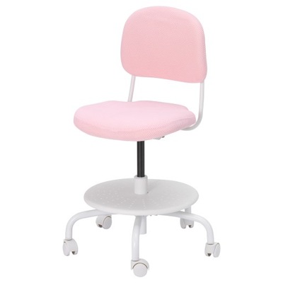 IKEA VIMUND jasnoróżowy krzesło biurowe obrotowe