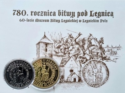 Numizmat 780. rocznicy bitwy pod Legnicą – zestaw