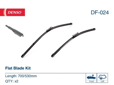 WIPER BLADES FLAT SET  