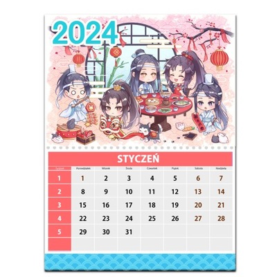 Kalendarz 2024 - Mo dao zu shi