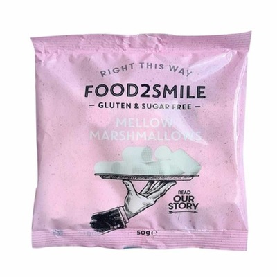 Pianki o Smaku Waniliowym Bez Dodatku Cukru 50g - Food2Smile