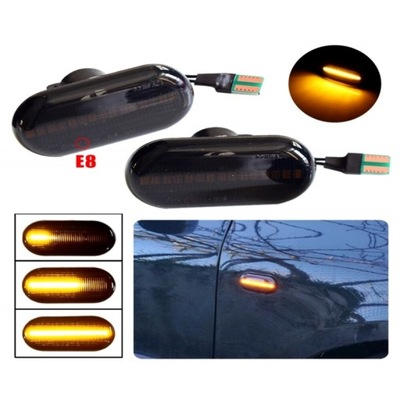 Габаритні вогні led opel movano płynący поворотник 2szt фото №1