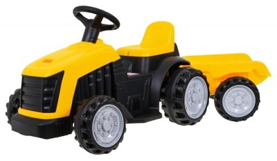 Dla Dzieci Traktor z Przyczepą Żółty