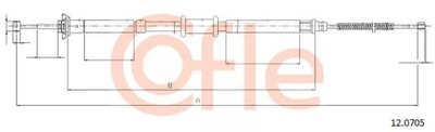 12.0705 CABLE H-CA L/P FIAT IDEA 04- 1.9JTD  