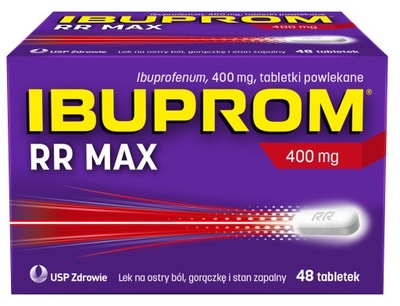 IBUPROM RR Max Ibuprofen 400 mg Ból 48 tabletek