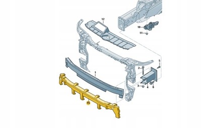 80A807550B НАПОЛНИТЕЛЬ Z PIANKI АБСОРБЕР AUDI Q5