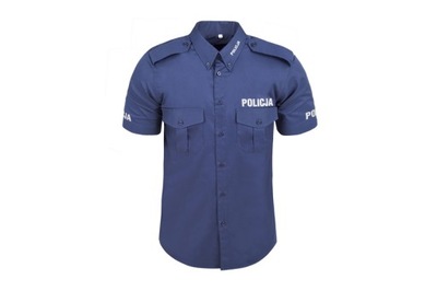 Koszula policyjna - krótki rękaw M męska, policja