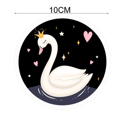NAKLEJKA na szafę Łabędź na meble 10 cm Naklejki