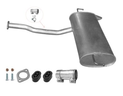 Kia sportage 1.7 crdi 85kw 2010-2015 гасник кінцевий фото №1