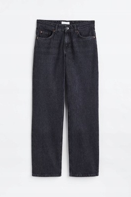 Spodnie Dżinsowe Straight Low Jeans H&M r.XS