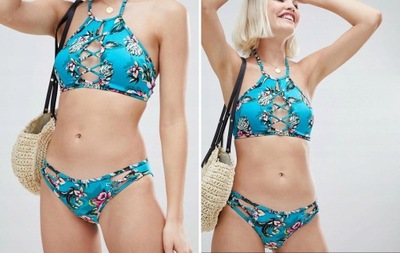 MAJTKI DÓŁ OD BIKINI KWIATY 38 M New Look A01