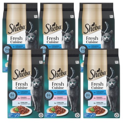 SHEBA MINI DANIA RYBNE W SOSIE 6X50G