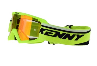KENNY RACING GOGLE MODEL TRACK+ KID / JUNIOR / DZIECIĘCE NEON YELLOW - RED