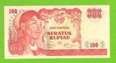 INDONEZJA 100 RUPIAH 1968 P-108a UNC