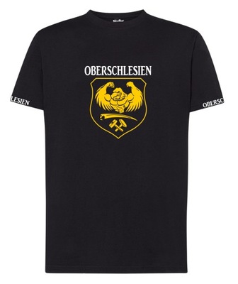 Koszulka męska XL Oberschlesien czarna KMS-10