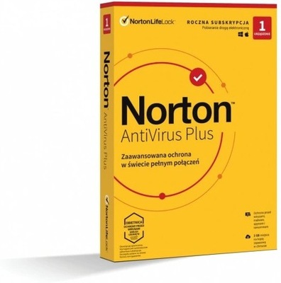 Antywirus Norton Antivirus Plus 1 st. / 12 miesięcy BOX