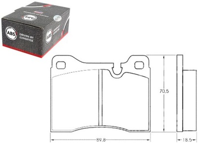 PADS BRAKE BMW 7 E23 77-86 A.B.S. - milautoparts-fr.ukrlive.com