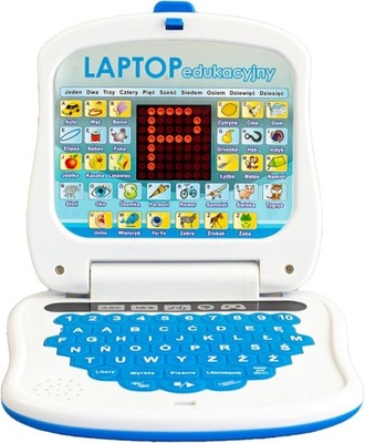 LAPTOP EDUKACYJNY DLA DZIECI EKRAN LED KOMPUTER PL