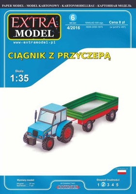 Model dla dzieci_ Ciągnik z przyczepą _Extra Model