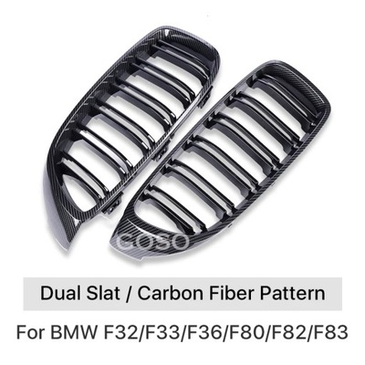 DOBLE DE VIDRIO REJILLA DE RADIADOR CON FIBRAS DE CARBÓN PARA BMW 4 SERII F32 F33 F80 F82 2  