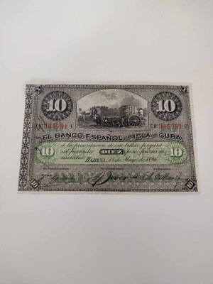 Kuba - 10 Pesos - 1896 - UNC