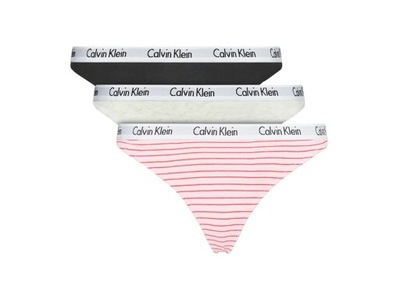 CALVIN KLEIN MAJTKI STRINGI DAMSKIE 3-PACK roz. S