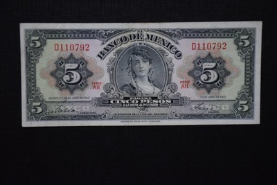 Banknot Meksyk 5 pesos !!!