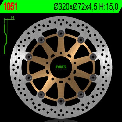 NG ДИСК ТОРМОЗНОЙ ПЕРЕД DUCATI 749/848/999/1000/