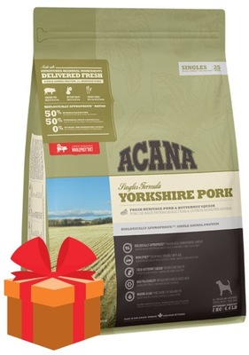 ACANA SINGLES Yorkshire Pork 2kg wieprzowina + prezent