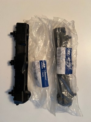 Hyundai i10 lift 2017- направляющая кронштейн бампер задняя фото №1