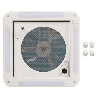 VENTILADOR DE TECHO RV 12V 360X360MM 10 LOPATE  