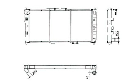 NRF РАДИАТОР MAZDA 323 MX-3 94-