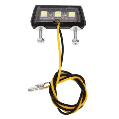 LAMPA TABLICY REJESTRACYJNEJ MOTOCYKLOWEJ RAMA SAMOCHODOWA