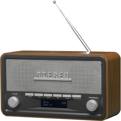 Radio sieciowo-bateryjne FM Denver DAB-18 brązowe