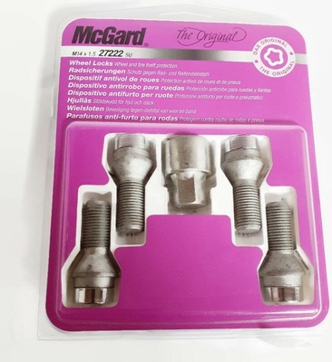 ЯК НОВІ MCGARD ORIGINAL 27222SU ГАЙКИ СЕКРЕТКИ