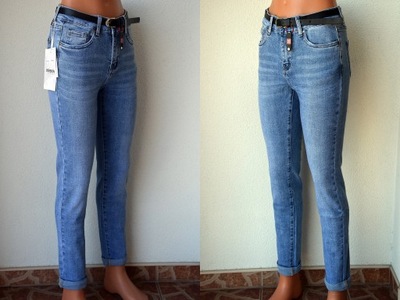 SPODNIE JEANS RURKI WYSOKI STAN VERSION R 32