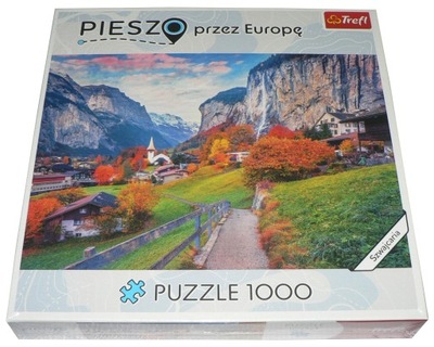 Puzzle Trefl 00 1000 elementów Puzzle TREFL 1000 - SZWAJCARIA ALPY !!!!