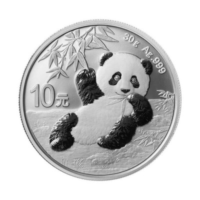 Chińska Panda 30 gram Srebra 2020