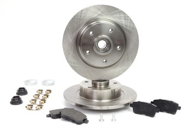 Набор диск тормозных колодок тормозных задняя renault fluence v renault scenic iii фото №1