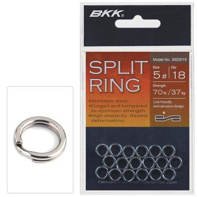 A - KÓŁKO ŁĄCZNIKOWE BKK - SPLIT RING Nr.5 STAINLE