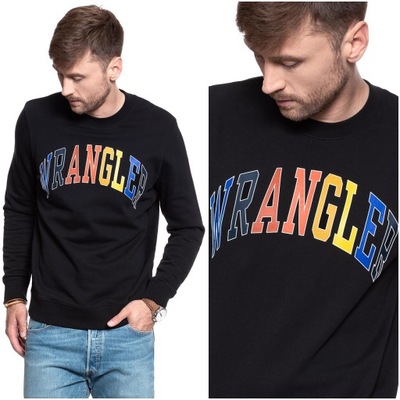 WRANGLER LOGO SWEAT MĘSKA BLUZA LOGO PRINT L