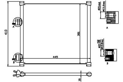 Nissens конденсатор кондиционера ford ka street ka 1 фото №1