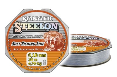 Żyłka przyponowa Konger Steelon Soft 0,25mm 30m