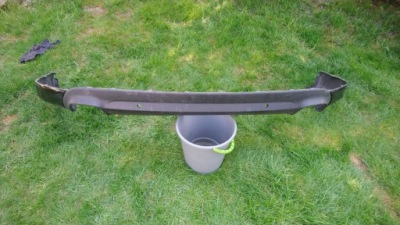 Накладка бампера задняя задняя ford s-max mk2 2015- 2019- na dwie трубы спойлер фото №1